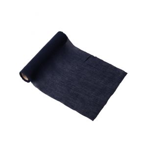 C min de table mousseline bleu marine 28 cm x 5 m Bleu fonc&eacute;