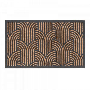 Paillasson En Fibres De Coco Et Caoutchouc Avec Motifs 75 X 45 Cm Art Déco