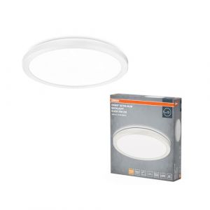Osram Plafonnier ORBIS Ultra Slim 235mm, blanc, 15W, 1640lm, lumière blanche chaude homogène (3000K) + rétro-éclairage, gradation en trois étapes via interrupteur mural, ultra-slim, protection IP20