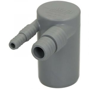 Coude de raccordement double DN40 pour lave-linge et sèche-linge à