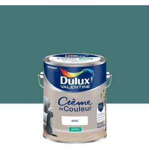 Image de Dulux Valentine Crème de Couleur - Peinture multi-supports intérieure - Satin Eucalyptus 5 L