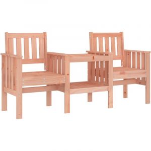 VidaXL Banc de jardin avec table 2 places bois massif de douglas