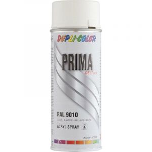 Image de Dupli Color Peinture Prima Ral 9010 Blanc Pur Brillant 400ml Blanc