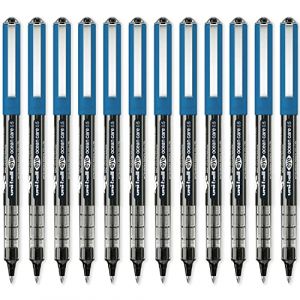 Uni Ball Eye Ocean Care UB-150ROP Lot de 12 stylos à bille à pointe fine 0,5 mm pour écrire, dessiner, art, artisanat et coloriage. Encre liquide Uni Super résistante à la décoloration et à l'eau Noir
