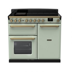 Falcon PIANO DE CUISSON ESTEL DELUXE TAB IND 100 CM VERT PASTEL LAITON ANTIQUE