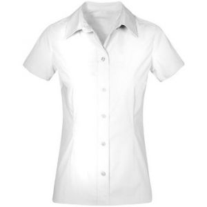 Image de Promodoro Chemise Business manches courtes Femmes, XS, blanc