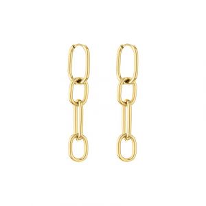 Liebeskind Berlin Boucles d'oreilles, 5,5 cm, Acier inoxydable, Pas de pierre précieuse