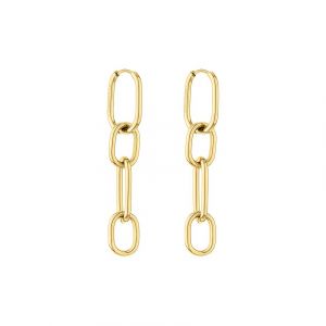 Liebeskind Berlin Boucles d'oreilles, 5,5 cm, Acier inoxydable, Pas de pierre précieuse