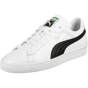 Puma Chaussure Baskets Basket Classic XXI homme, Blanc/Noir, Taille 44, Chaussures