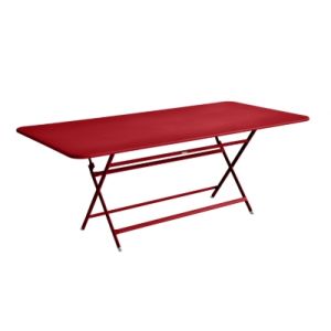 Fermob Table pliante Caractère / 90 x 190 cm - 8 à 10 personnes coquelicot en métal