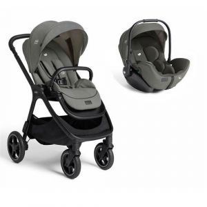 JOIE - Poussette Duo Signature Finiti + Si&egrave;ge auto i-Level Pro Evergreen