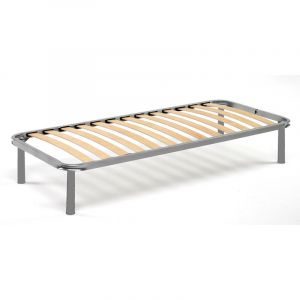 Sommier simple Dgori, Base orthopédique en contreplaqué de bouleau à 13 lattes, 100% Made in Italy, Cm 90x190h34 - Dmora