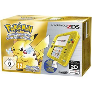 Nintendo 2DS jaune transparent + Pok&eacute;mon jaune pr&eacute;install&eacute;