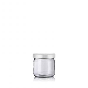 Lot de 12 bocaux 41ml couvercles blanc