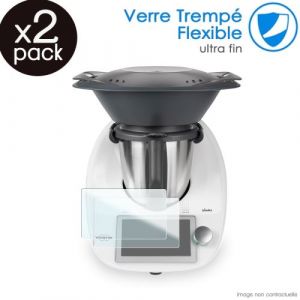 Karylax [Pack x2] Film de Protection en Verre Fl&eacute;xible pour Vorwerk Thermomix TM6