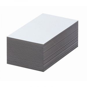 Certeo Etiquettes magnétiques - blanches - h x l 80 x 100 mm, lot de 100 - Coloris: blanc
