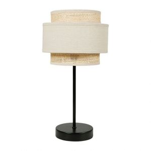 Decoratie Lampe abat-jour papier rotin 3 niveaux beige - Beige