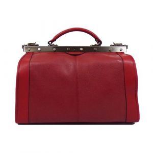 Image de Katana | Sac de voyage en cuir "Doctor Bag" 42cm | Coloris rouge