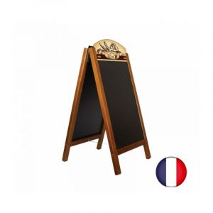 Interface Plv C valet stop trottoir cadre bois c ne avec ardoises amovibles et bandeaux boulangerie C ne