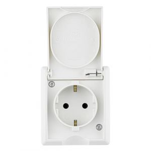 Rev Ritter 0510243555 AquaForm Prise de Courant en saillie Blanc