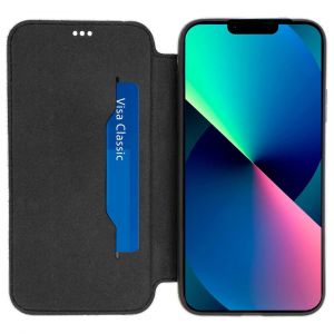 Image de Akashi Etui Folio Cuir Italien Noir iPhone 13