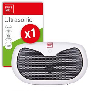 Swissinno Répulsif Rongeurs Ultrasonique Batterie 20 m²: Chasse les Souris, Rats, Fouines et Autres Rongeurs par ultrasons puissants, pour l'intérieur. x1