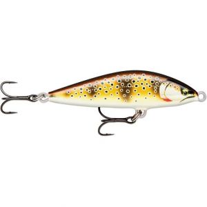 Rapala Leurre de Pêche Countdown Elite Construction Balsa - Leurre Eau Douce Coulant - Profondeur de Nage 0,9m - Taille 4,5cm / 3,5g - Fabriqué en Estonie - Gilded Mediterranean Trout