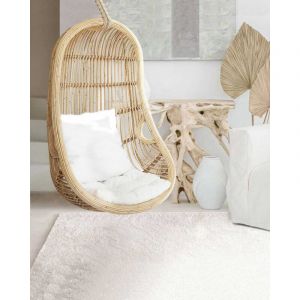 Uniqka-design - Marbella - Fauteuil oeuf suspendu en rotin tress&eacute;