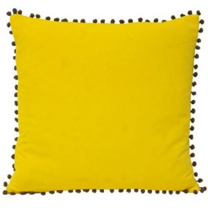Riva Home Velvet - Housse de coussin (45x45cm) (Jaune/Gris) - UTRV919