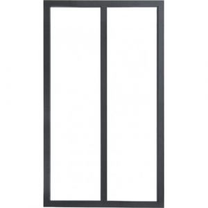 Verrière intérieure 2 carreaux 130 x 63,2 cm noir sablé Kit Atelier