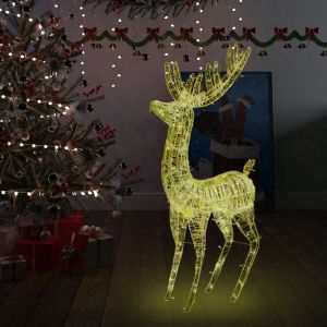 Image de VidaXL Renne de Noël Acrylique XXL 250 LED 180 cm Blanc chaud