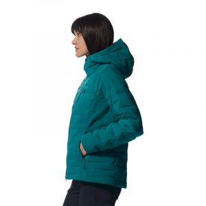 Mountain hardwear Stretch Down Hooded Jacket - Doudoune femme Botanic XS