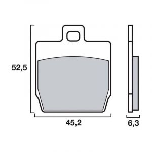 Brembo Plaquette de frein YAM 50 AEROX 97-/50 SLIDER 00-/MBK 100 NITRO 00-/