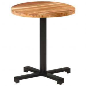 VidaXL Table de bistro Ronde &Oslash;70x75 cm Bois d'acacia massif