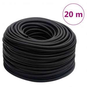 VidaXL Tuyau d'air hybride noir 20 m caoutchouc et PVC