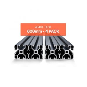 Profilés dExtrusion en Aluminium 4040-VEVOR-Lot de 4-Rail Linéaire Anodisé Norme Européen Rainure en T 600 mm