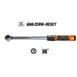 Beta 666/5 Clé dynamométrique sans réarmement 3/8' à cliquet 10 - 50 Nm