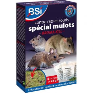 BSI Appâts souris et rats 'Broma Kill'. Boite 150 g 64209