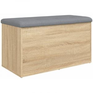 VidaXL Banc de rangement chêne sonoma 82x42x45 cm bois d'ingénierie