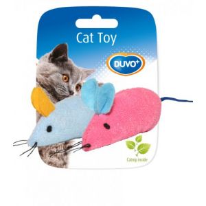 Duvo+ Jouet Chat Varié Souris 2 Unités 6 X 5 X 3 Cm