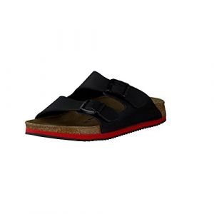 Image de Birkenstock Sandale Arizona Super Grip Taille 39 noir Birko Flor DIN EN ISO 20347