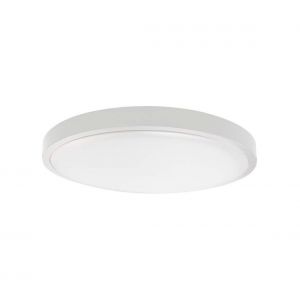 V-TAC VT-8624S-W-RD plafonnier led 24W micro-onde intégré détecteur de mouvement IP44 rond blanc 360° 4000K - sku 7663