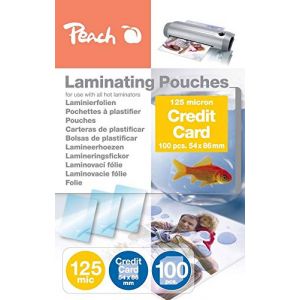 Peach PP525-07 Pack de 100 pochettes de plastification brillantes