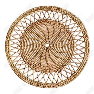 TD Décoration murale 30cm diamètre paniers muraux en rotin suspendus tissé décoration bohème murale décorations de chevet de canapé