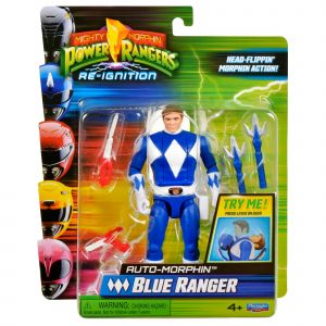 Mighty Morphin Power Rangers BLUE RANGER Auto-Morphin Actionfigur