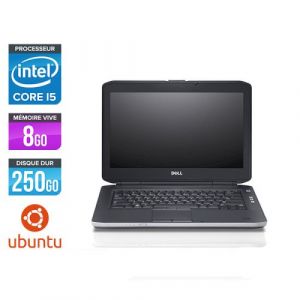 Image de Dell Latitude E5430 - 14'' - Intel Core i5 3320M / 2.60 GHz - RAM 8 Go - HDD 250 Go - DVD - HDMI - Gigabit Ethernet - Wifi - Linux - Ubuntu