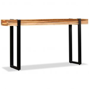 Image de VidaXL Table console Bois de récupération massif réglable