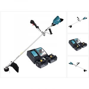 Image de Makita DUR 369 ART2 d&eacute;broussailleuse sans fil 36 V (2x 18 V ) 43 cm sans brosse + 2x batterie 5,0 Ah + chargeur + chargeur de