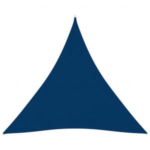 VidaXL Voile de parasol Tissu Oxford triangulaire 3x4x4 m Bleu