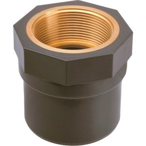 GIRPI Manchon PVC pression - MF Ø 40 / 32 mm - F 1' - Filetage laiton